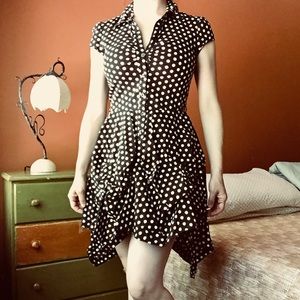 Black & White Polka Dot Party Dress